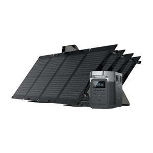 Solar & Battery Powered - EcoFlow DELTA 1300 + 4*110W Solar Panel