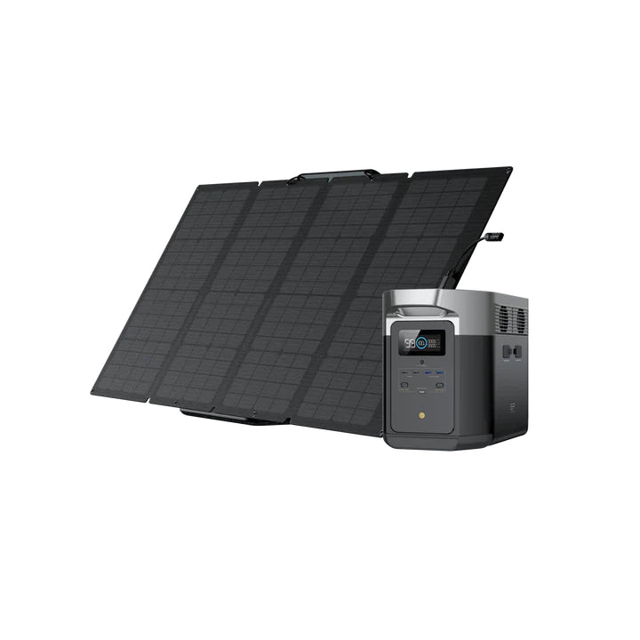 Solar & Battery Powered - EcoFlow DELTA Max 1600 + 1*220W Solar Panel