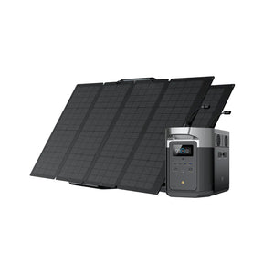 Solar & Battery Powered - EcoFlow DELTA Max 1600 + 2*160W Solar Panel