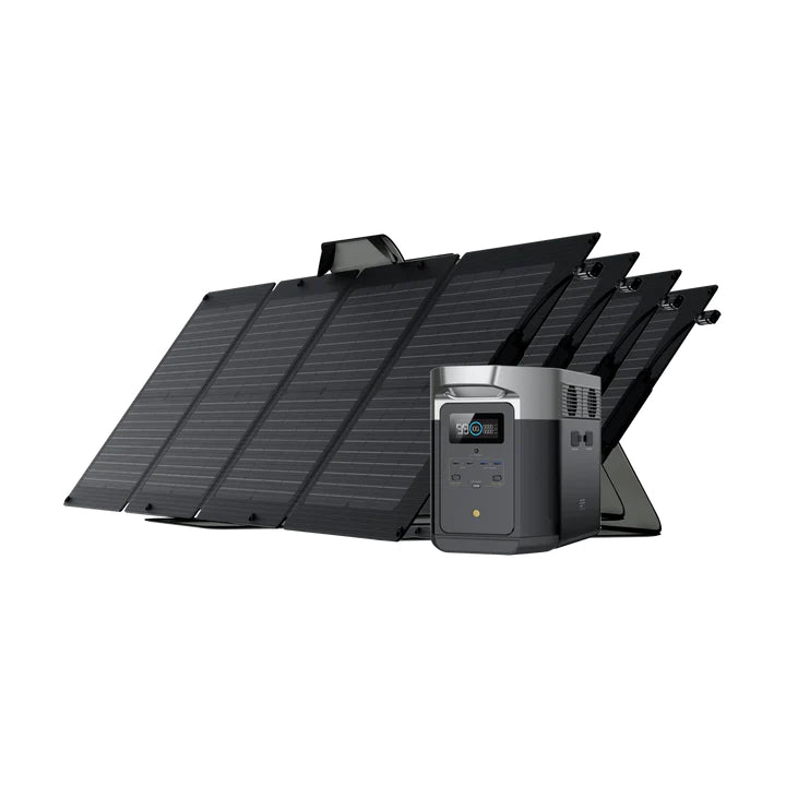 Solar & Battery Powered - EcoFlow DELTA Max 1600 + 4*110W Solar Panel