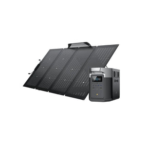 Solar & Battery Powered - EcoFlow DELTA Max 2000 + 1*220W Solar Panel