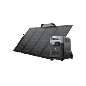 Solar & Battery Powered - EcoFlow DELTA Pro + 1*400W Solar Panel