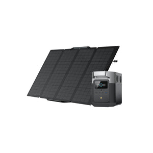 Solar & Battery Powered - EcoFlow DELTA Mini + 1*160W Solar Panel