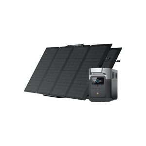 Solar & Battery Powered - EcoFlow DELTA Mini + 2*160W Solar Panel
