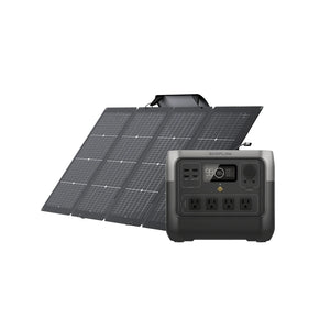 Solar & Battery Powered - EcoFlow RIVER 2 Pro + 1*220W Portable Solar Panel