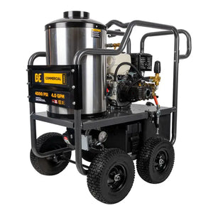 BE Power 4,000 PSI - 4.0 GPM Hot Water Pressure Washer with Honda GX390 Engine and Comet Triplex Pump - PowerGen USA