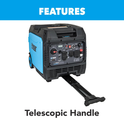 PULSAR PG7600BiSRCO DUAL-FUEL 7600W PEAK 6300W RATED INVERTER GENERATOR W/ CO ALERT REMOTE START PGMA COMPLIANCE