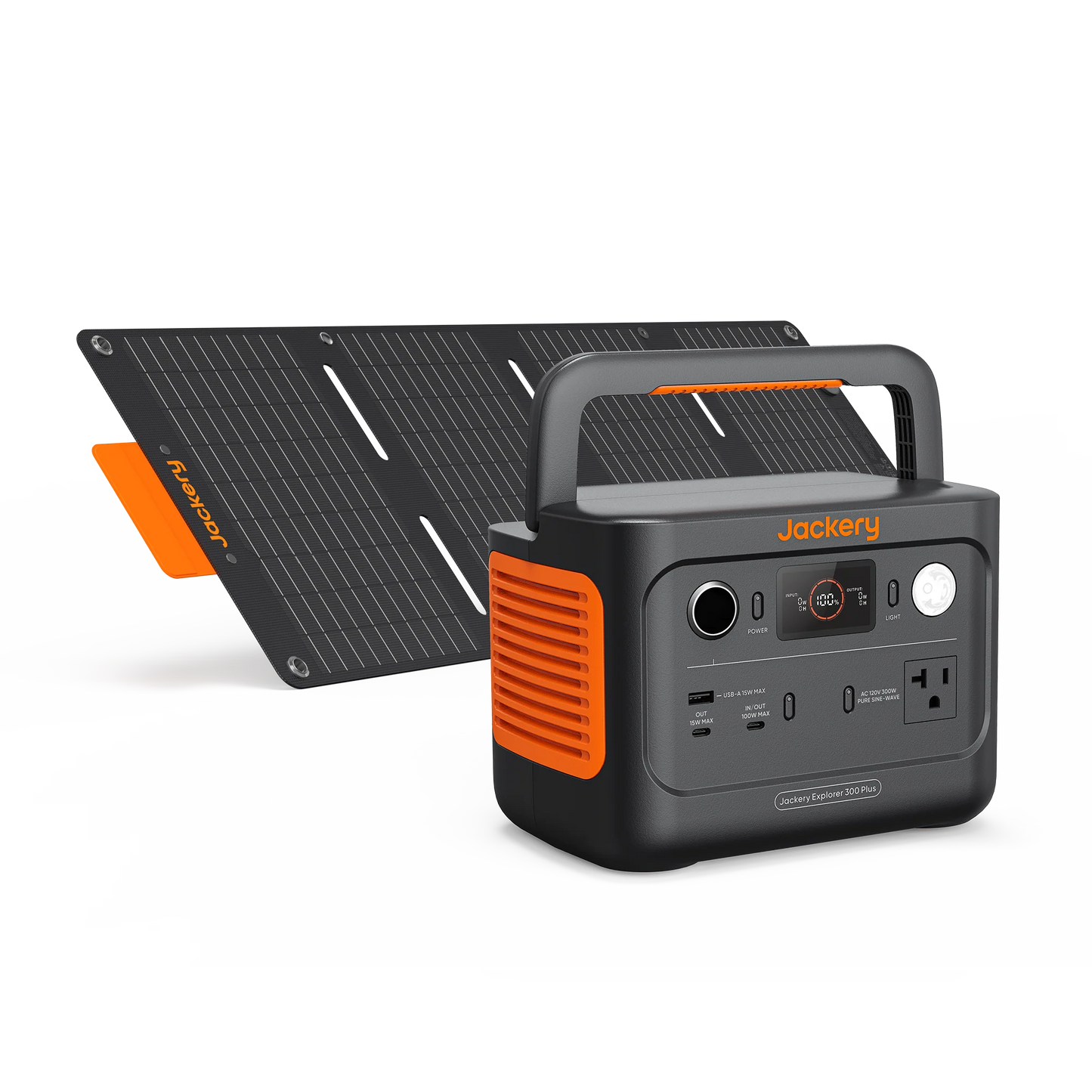 Jackery Solar Generator 300 Plus - 1*E300Plus+1*40W Solar Panel - PowerGen USA