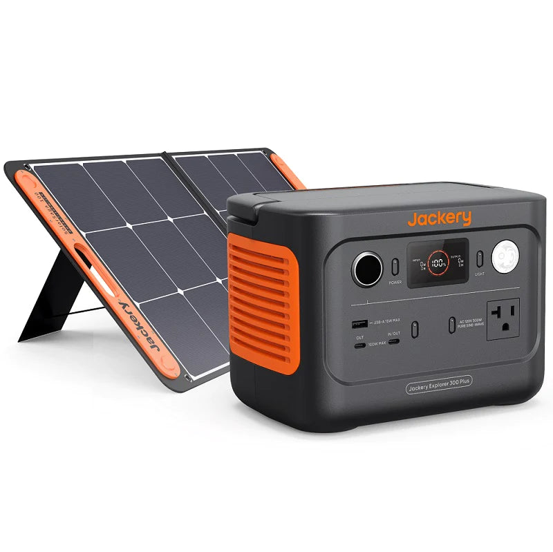 Jackery Solar Generator 300 Plus - 1*E300Plus+1*40W Solar Panel - PowerGen USA