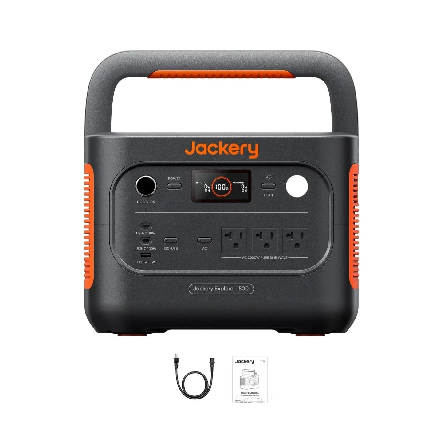 Jackery Explorer 1500 v2 Portable Power Station | 1536Wh | 2000W | 400W Solar Input - PowerGen USA