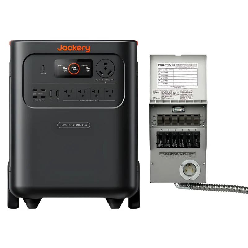 Jackery HomePower 3600 Plus + Manual Transfer Switch