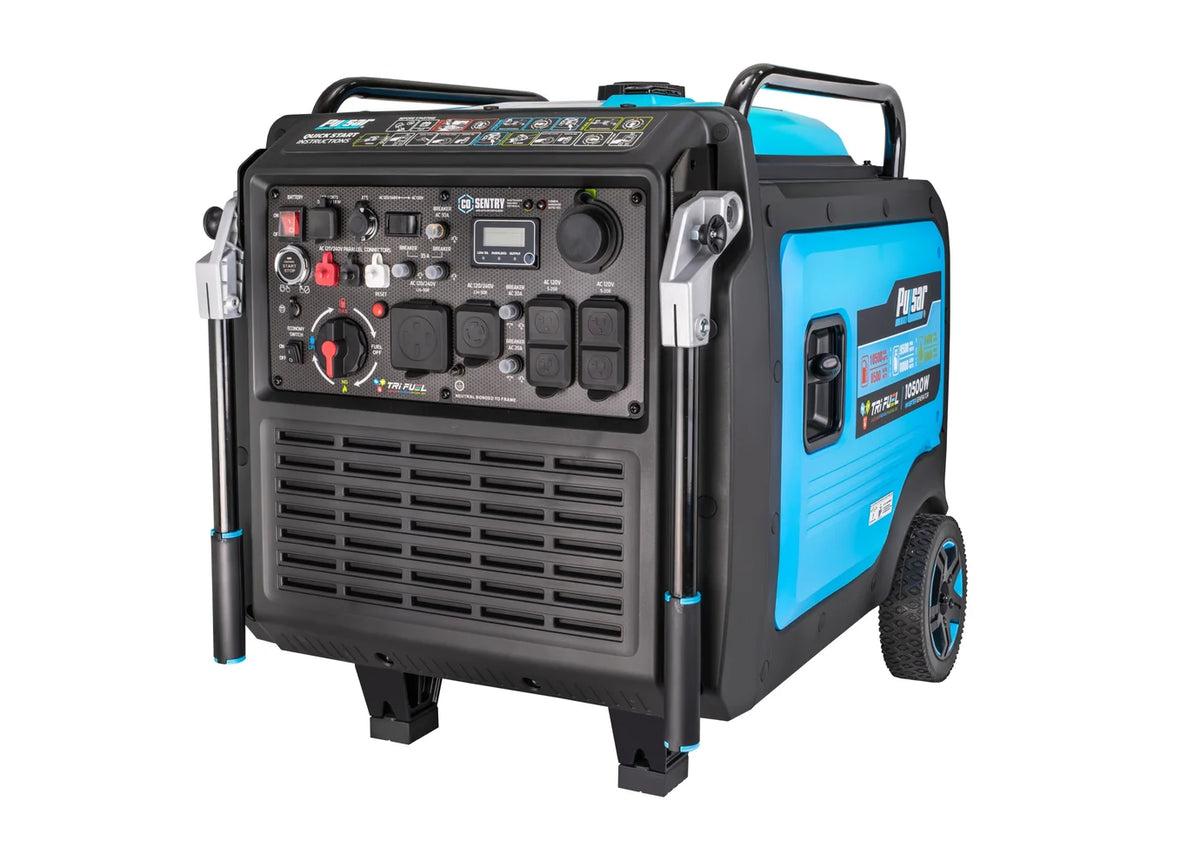 PULSAR PG105TiSRCO 10,500 Watt Tri-Fuel Inverter Generator with CO Sentry