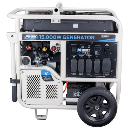 Pulsar PG15KVTWBCO 15,000-Watt Dual-Fuel Generator with Electric Start and CO Alert - PowerGen USA