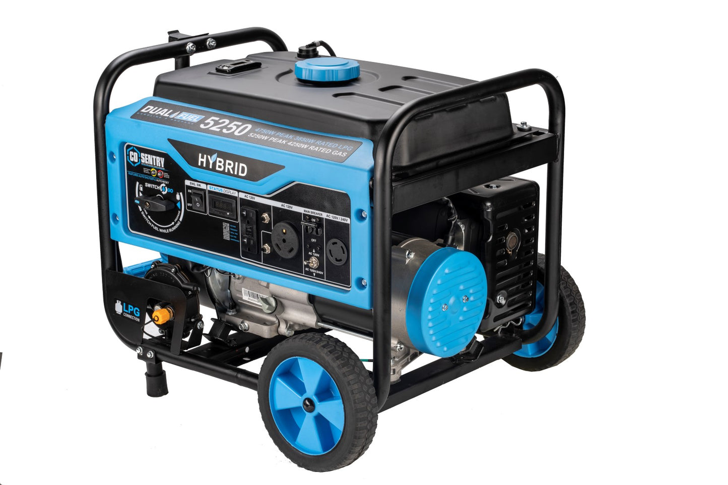 Pulsar PG5250BCO 5,250-Watt Dual-Fuel Generator with CO Shutdown Sensor - PowerGen USA