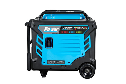 Pulsar PGD105TiSCO 10,500-Watt Tri-Fuel Portable Inverter Generator with CO Sentry - PowerGen USA