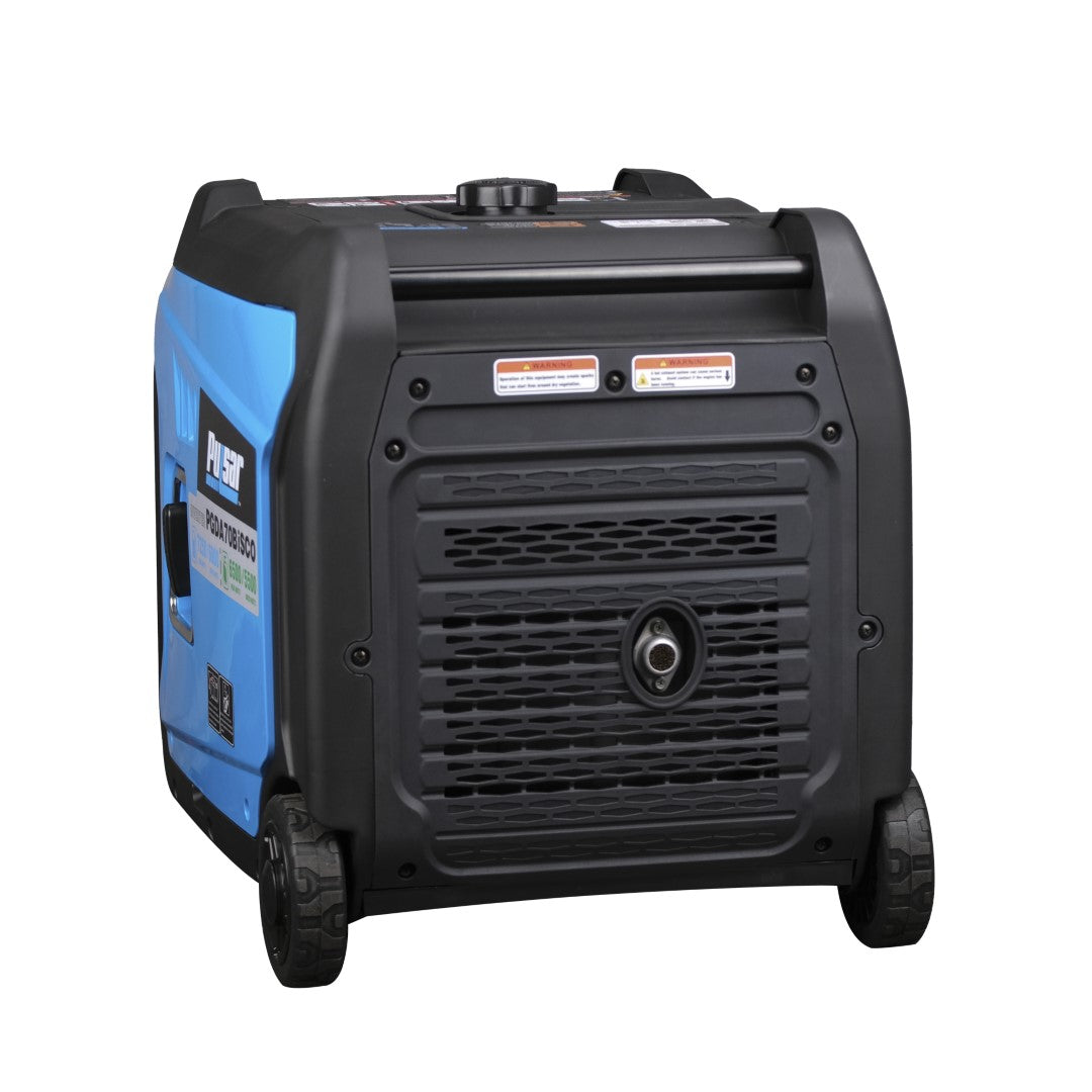 Pulsar PGDA70BISCO 7,250-Watt Super Quiet Dual-Fuel Inverter Generator with CO Alert and Remote Start - PowerGen USA