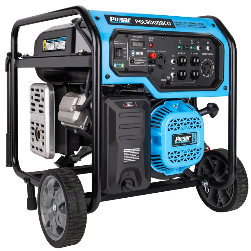 Pulsar PGL9000BCO 9,000 Watt Dual-Fuel Portable Generator with CO Sentry