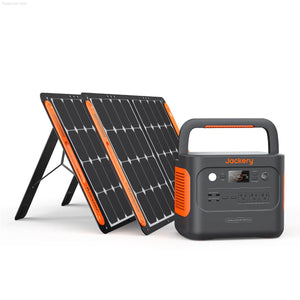 Solar & Battery Powered - Jackery Solar Generator 1000 Plus - Jackery Explorer 1000 Plus + 2 Solar Saga 100