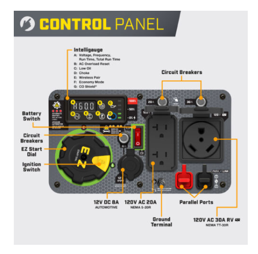 Champion 201324  Champion 4500 Watt Inverter w/REMOTE Electric Start w/ParaLINK - PowerGen USA