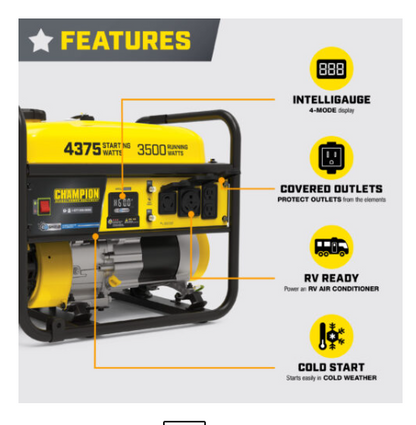 Champion 201286 Champion 3500 Watt - PowerGen USA