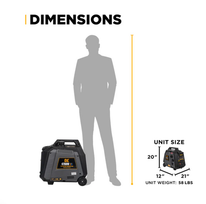 BE Power Equipment 4,700 Watt Digital Inverter Generator (BE4700ID)