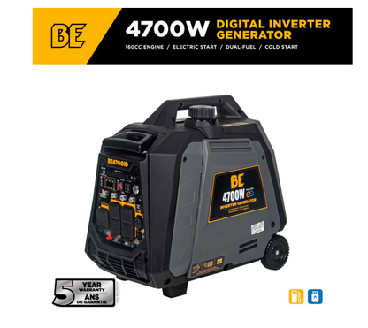 BE Power Equipment 4,700 Watt Digital Inverter Generator (BE4700ID)