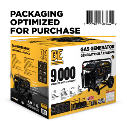 BE Power Equipment 9000 Watt Electric Start Generator - PowerGen USA