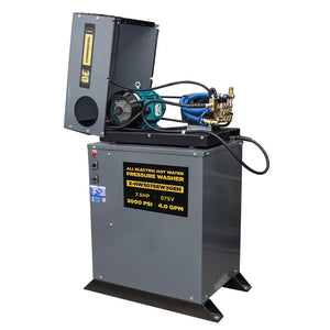 BE Power Equipment 3,000 PSI - 4.0 GPM Hot Water Pressure Washer with 7.5HP Motor and General Triplex Pump - PowerGen USA
