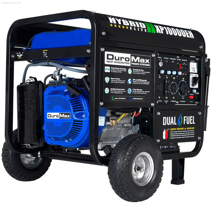 Dual Fuel Hybrid - DuroMax XP10000EH 10,000 Watt Dual Fuel Portable Home Power Backup Generator