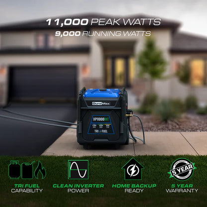 DuroMax XP11000iHT 11,000 Watt Remote Start Tri Fuel Portable Digital Inverter Generator - PowerGen USA