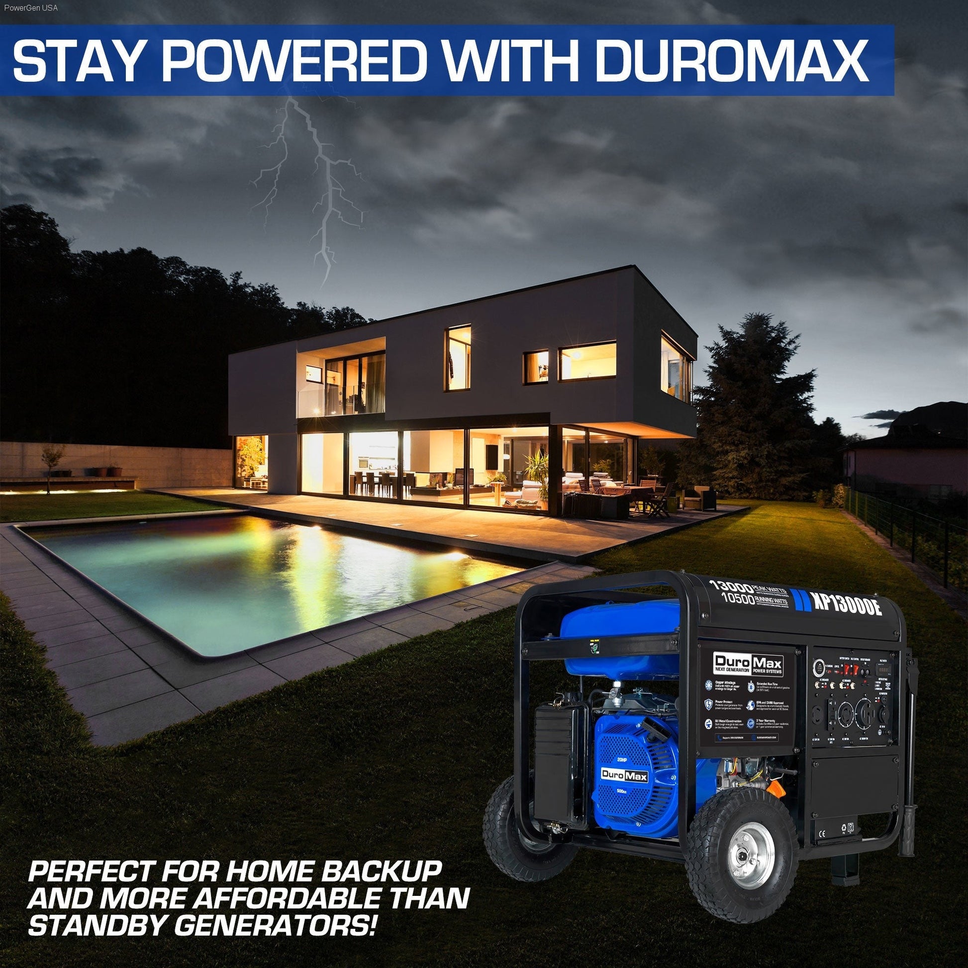 13,000 Watt Portable Generator