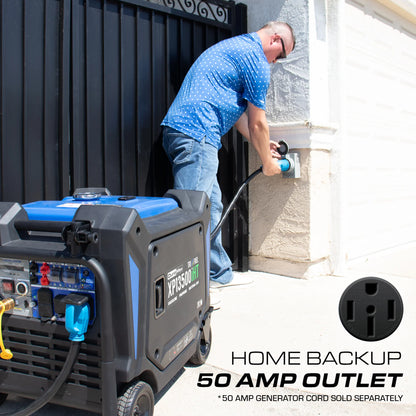 DuroMax XP13500iHT 13,500 Watt Portable Tri Fuel Inverter Generator - Quiet, Low THD