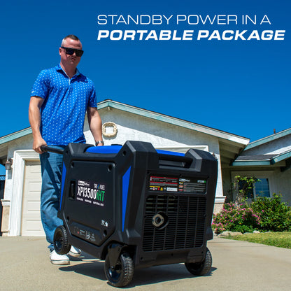 DuroMax XP13500iHT 13,500 Watt Portable Tri Fuel Inverter Generator - Quiet, Low THD