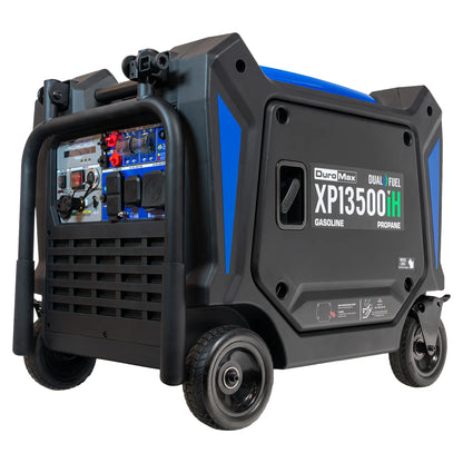 DuroMax XP13500iH 13,500 Watt Portable Dual Fuel Inverter Generator - Quiet, Low THD