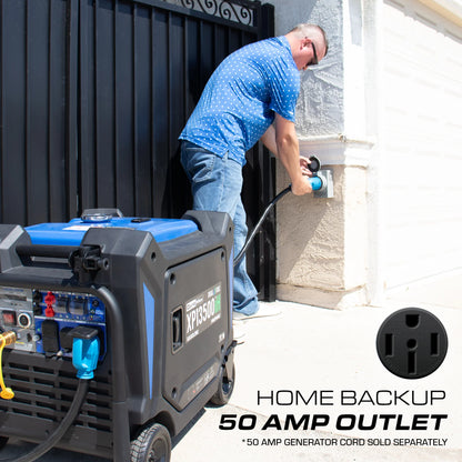 DuroMax XP13500iH 13,500 Watt Portable Dual Fuel Inverter Generator - Quiet, Low THD
