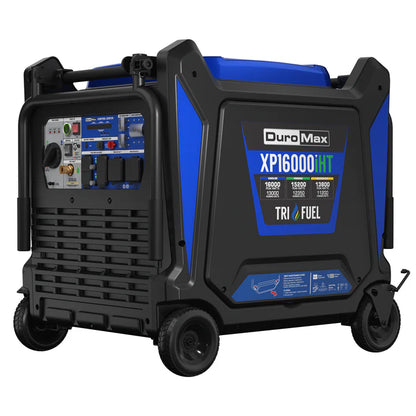 DuroMax 16,000 Watt Tri Fuel Portable Inverter Generator w/ CO Alert - PowerGen USA