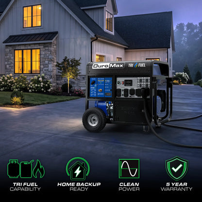 DuroMax XP17500HXT 17,500 Watt Tri Fuel Portable HXT Generator w/ CO Alert - PowerGen USA