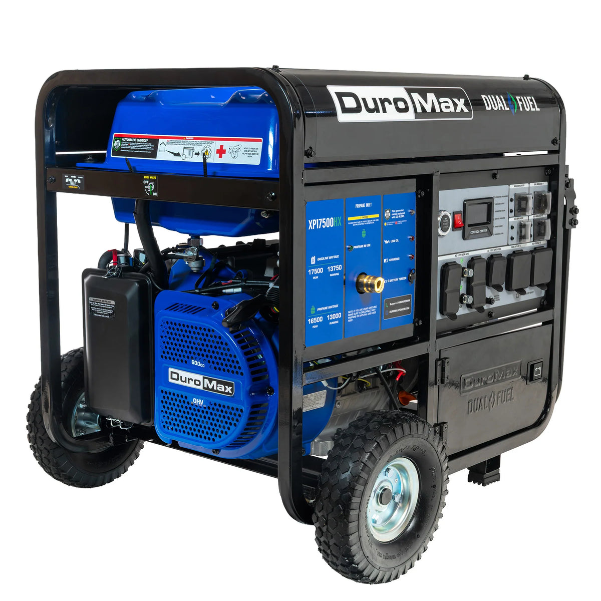 DuroMax XP17500HX 17,500 Watt Dual Fuel Portable HX Generator w/ CO Alert - PowerGen USA