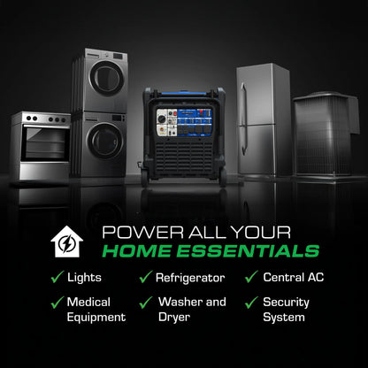 DuroMax 28,000 Watt Dual Fuel Portable Inverter Generator w/ CO Alert