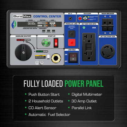 DuroMax XP7000iH CO Alert Generator
