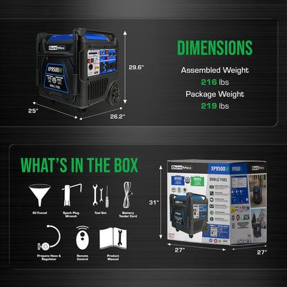 Portable Dual Fuel Inverter Generator
