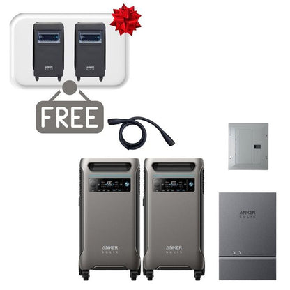 Anker x2 SOLIX F3800 (12kW | 7.68kWh) + Smart Home Power Kit