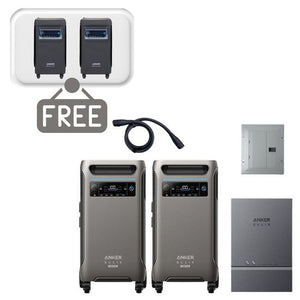 2x Anker SOLIX F3800 Plus + Home Power Panel + Sub Panel Kit