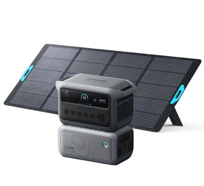 Anker SOLIX C2000 Gen 2 Portable Power Station with Expansion Battery and 400W Foldable Solar Panel