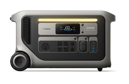 Anker SOLIX F3000 Portable Power Station + 120V Generator Input Adapter (For F3000)