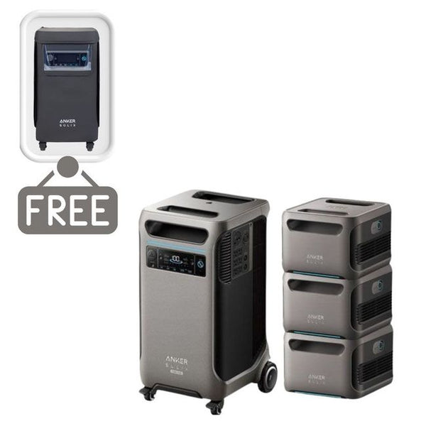 Anker SOLIX F3800 Plus Portable Power Station + 3 Expansion Batteries   PowerGen USA