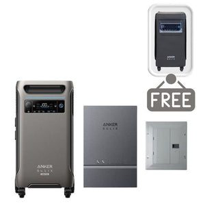 Anker SOLIX F3800 Plus + Automatic Home Power Panel + Sub-panel - Includes FREE Protective Cover