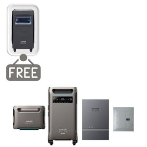 Anker SOLIX F3800 Plus + Sub Panel Kit + Expansion Battery - Includes FREE Protective Cover