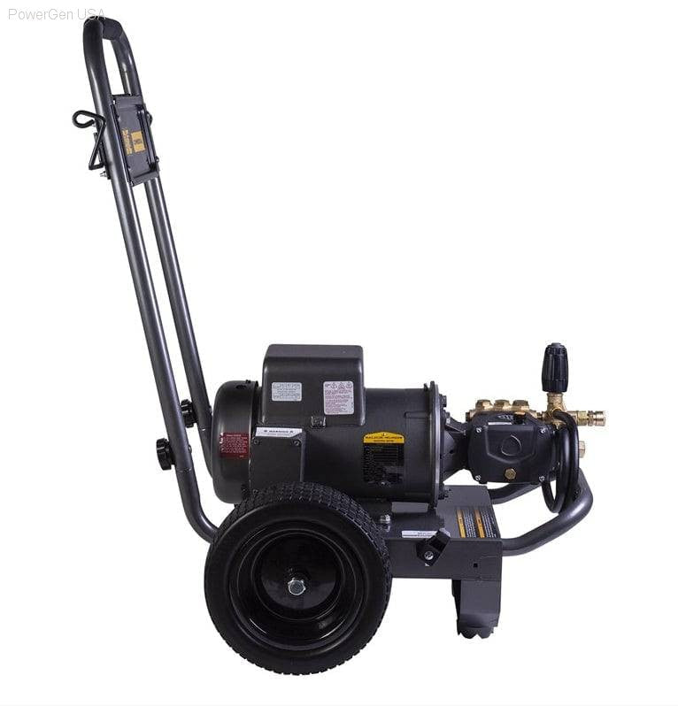 Pressure Washers - BE Power Equipment 2000 PSI 3.5 GPM Electric Pressure Washer With Baldor Motor And AR Triplex Pump