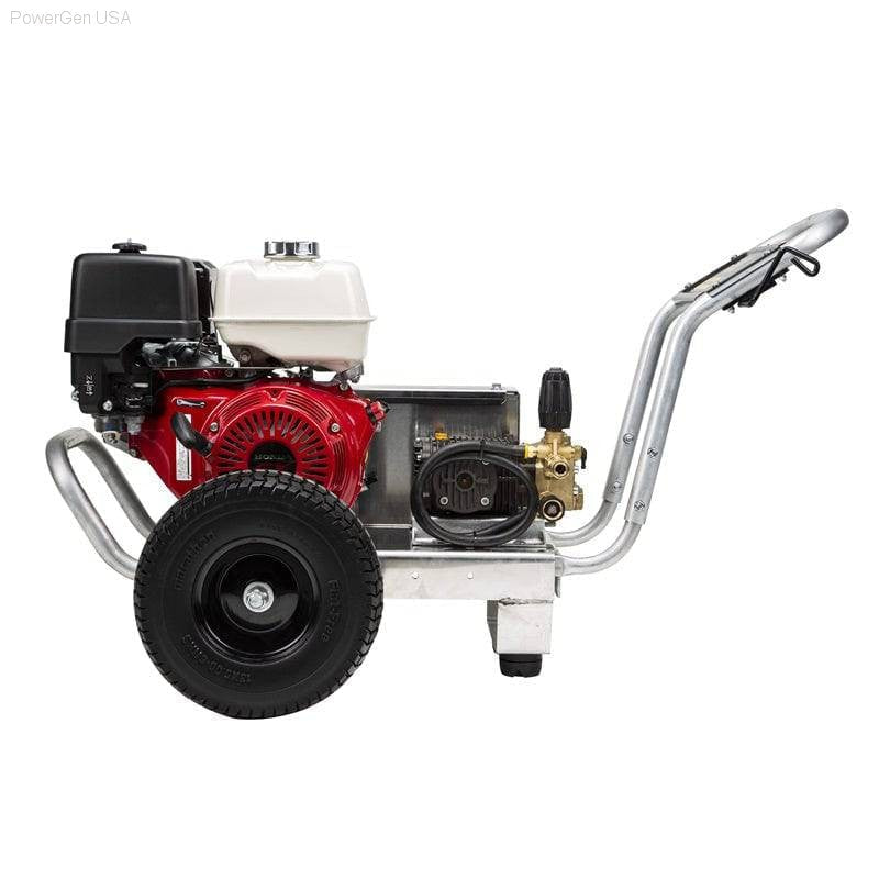 Pressure Washers - BE Power Equipment 3000 Psi 5.0 GPM Honda GX390 Engine Gas Belt Drive Pressure Washer